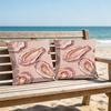 1pc Crab, Lobster, Scallop Print Polyester Pillowcase Home Decor Pillowcase Car Sofa Cushion Cover Home Decor 45x45cm