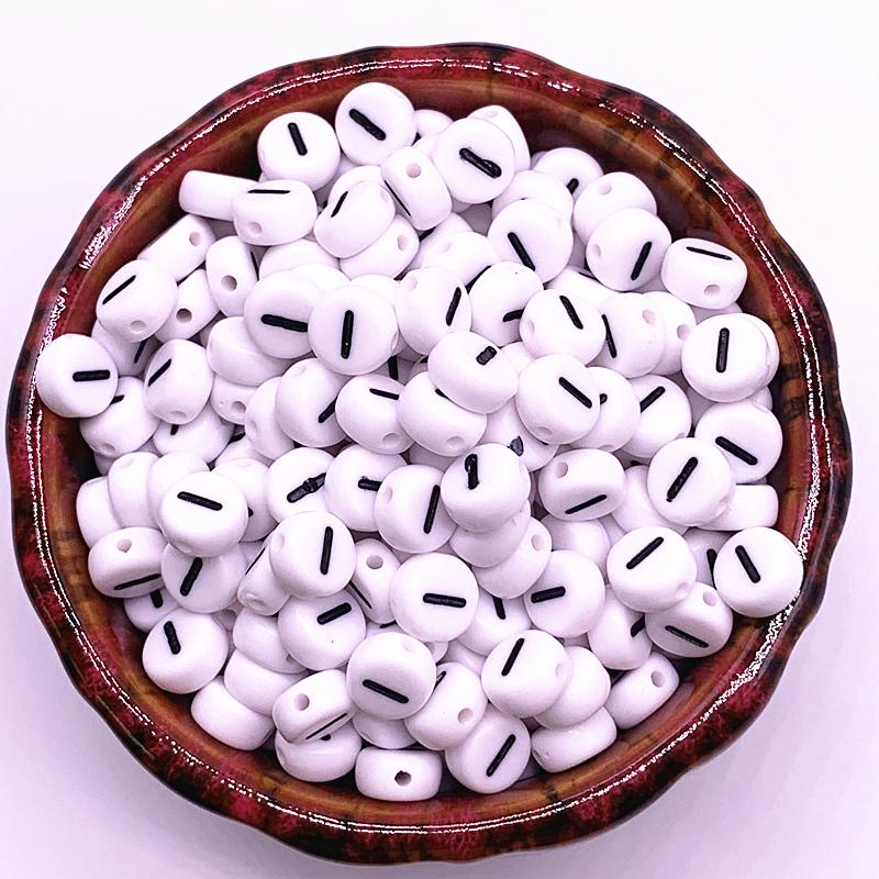 

100pcs/lot 7x4mm Number Beads Round Shape Beads for Making Jewelry DIY Accessories