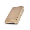 Brass Guitar Bridge Base Brushed Finish Tremolo Drilled Holes