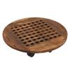ETRAVEL Flower Pot Diameter 6 Stopper Flower Pot Planter Round Shape Stand, Wooden, 35cm, Casters, Function, Stand, Stand,
