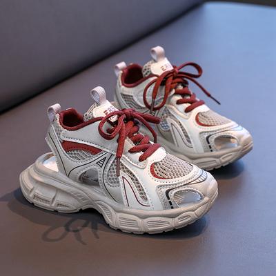 Tênis de Corrida para Meninos e Meninas Sola Grossa e Macia Sandálias Infantis Malha Respirável 2025 Nova Moda Tênis Esportivos Infantis para Estudantes Tendência