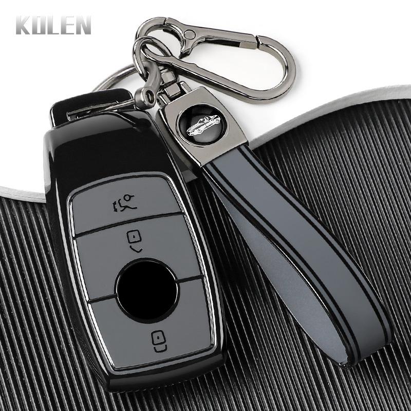 Premium TPU Car Remote Key Case Cover Shell for Mercedes Benz A C E S G Class GLC CLE CLA W177 W205 W213 W222 X167 AMG Keychain