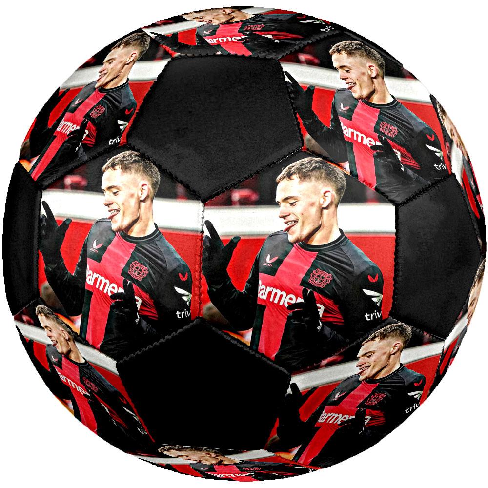 Florian Wirtz size5 Soccer Ball, colorful, suitable for all ages, machine-stitched, PVC material, competition grade,durable and high bounce