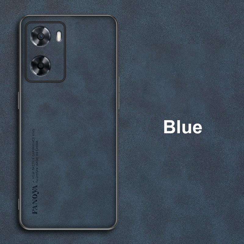 Luxury PU Leather Case For OPPO A57 4G A57S A57 S Cover Matte Silicone Shockproof Protection Phone Case For OPPO A77 5G A77S