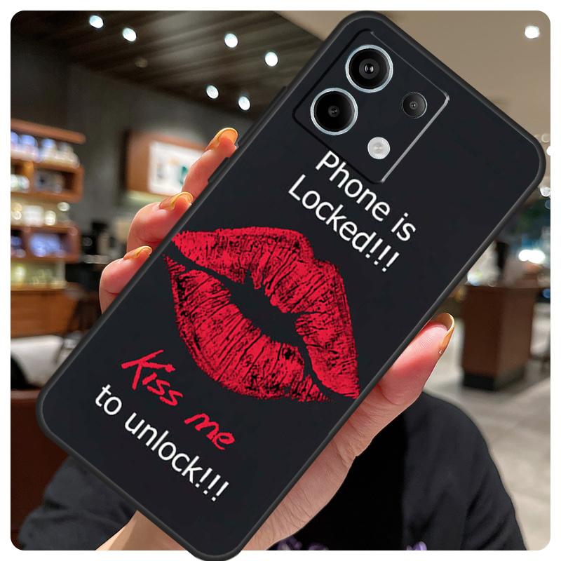 Sexy Lips KISS Case For Xiaomi Redmi Note 12 9 10 11 13 14 15 Pro Plus Cover For Redmi 13C 12C 10C 14C 15 C