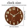 12 Inch Luminous Wall Clock Wood Silent light in dark night Nordic Fashion Wall Clock Non Ticking Clock With Night Light