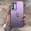 Applicable To Samsung Color Silver Case S24/S25ULTRA Simple Love GalaxyS23/NOTE20 Mobile Phone Case
