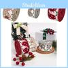 Premiumchristmas Ribbon In Three Styles Featuring No Face Doll Designs For Elegant Bow Making