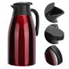 2L Isolierkanne Edelstahl Vakuum Thermokessel Krug für Zuhause Büro ReiseRot
