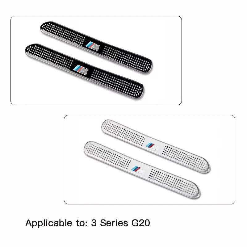 BAGH3 2026 Car Sticker Under Seat Air Outlet Cover Stainless Steel Car Accessories For BMW E46 E90 E60 F30 F10 E39 E36 F20 G30 G20 E87