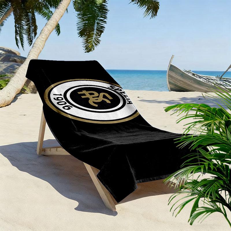 Spezia Calcio Print Beach Towel, Large Soft Quick Dry Towel for Beach Camping Swimming