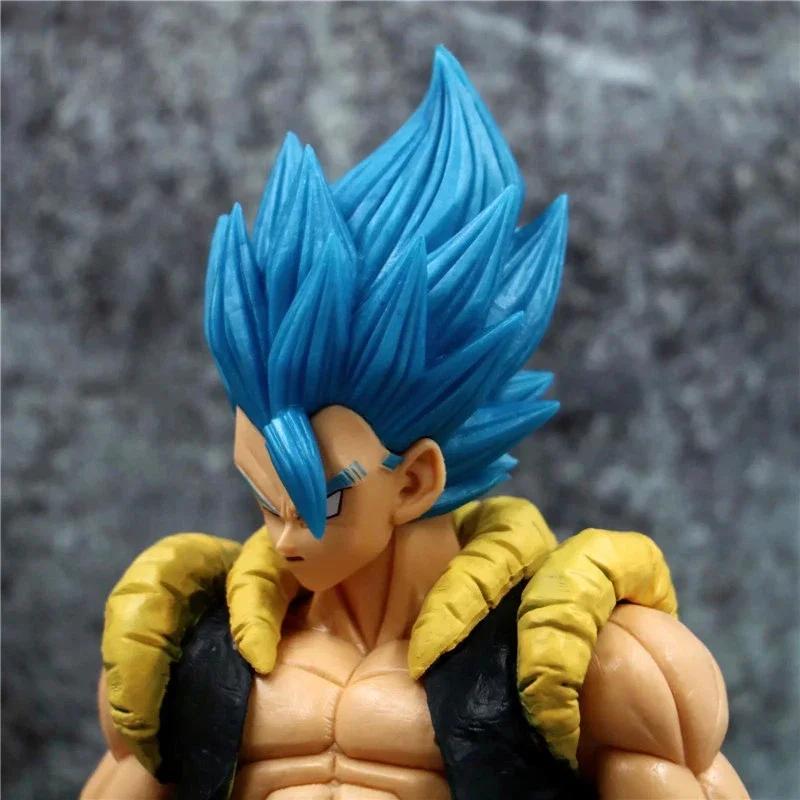 31CM Dragon Ball Super Saiyan Blue Gogeta Figure Toys Anime Figurines Collection Model Desktop Decoraction Gifts Kids Z DBZ PVC Round Sensory