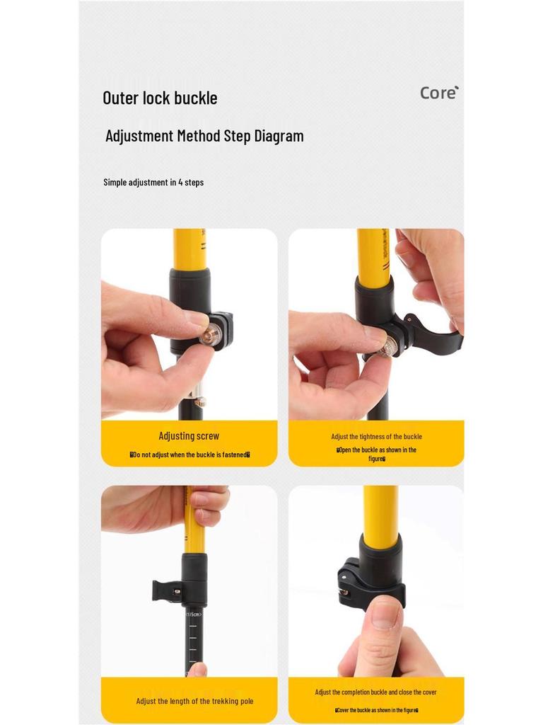 Kids' Folding Trekking Poles: Aluminum, Non-slip, Shock-Absorbing Design for Outdoor Hiking