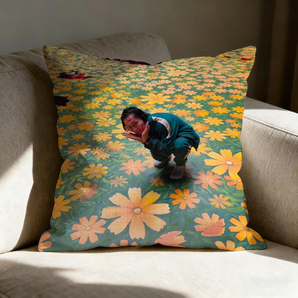 Roh J-Jae-Won Actor Pillow Case Linen Pillow Covers Cover For Couch Living Room Bench Patio Floor Linen Home Decor