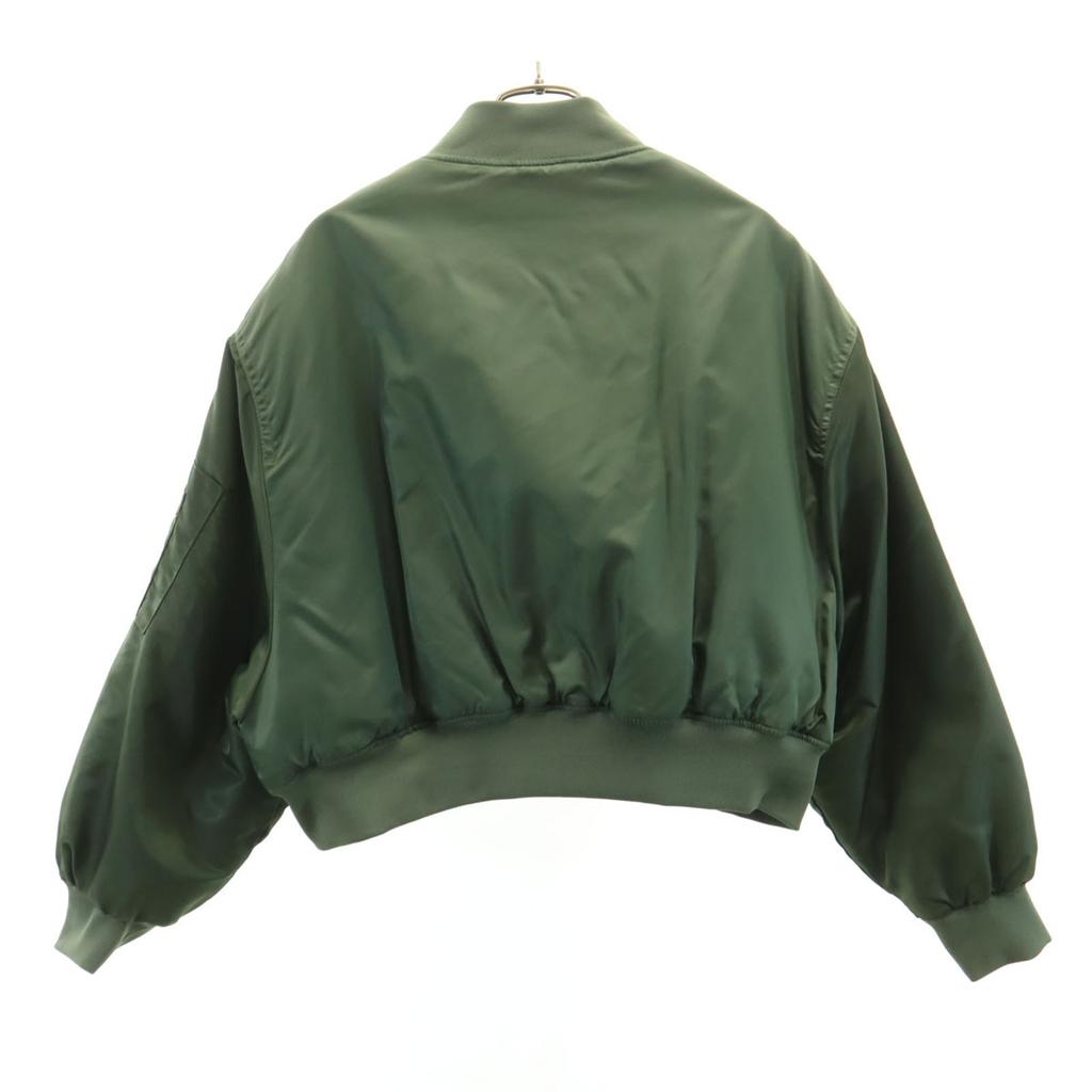 ZARA Short length Flight jacket L-XL khaki Women Used