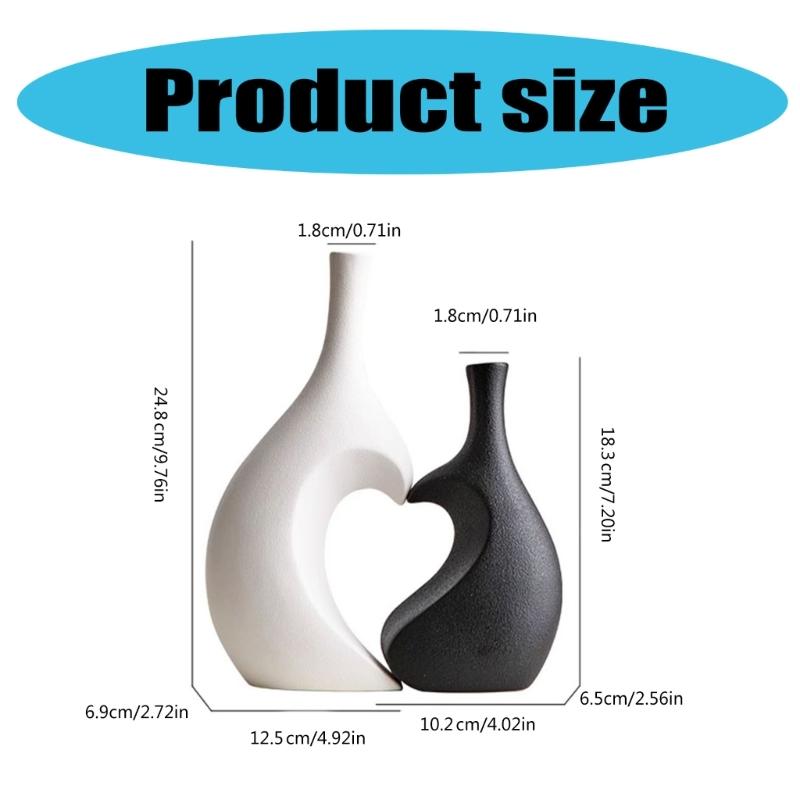 Artistic Ceramic Flower Vases Desktop Vases Interior Decorations For Homes Desk Ornamentation Modern Homes Display