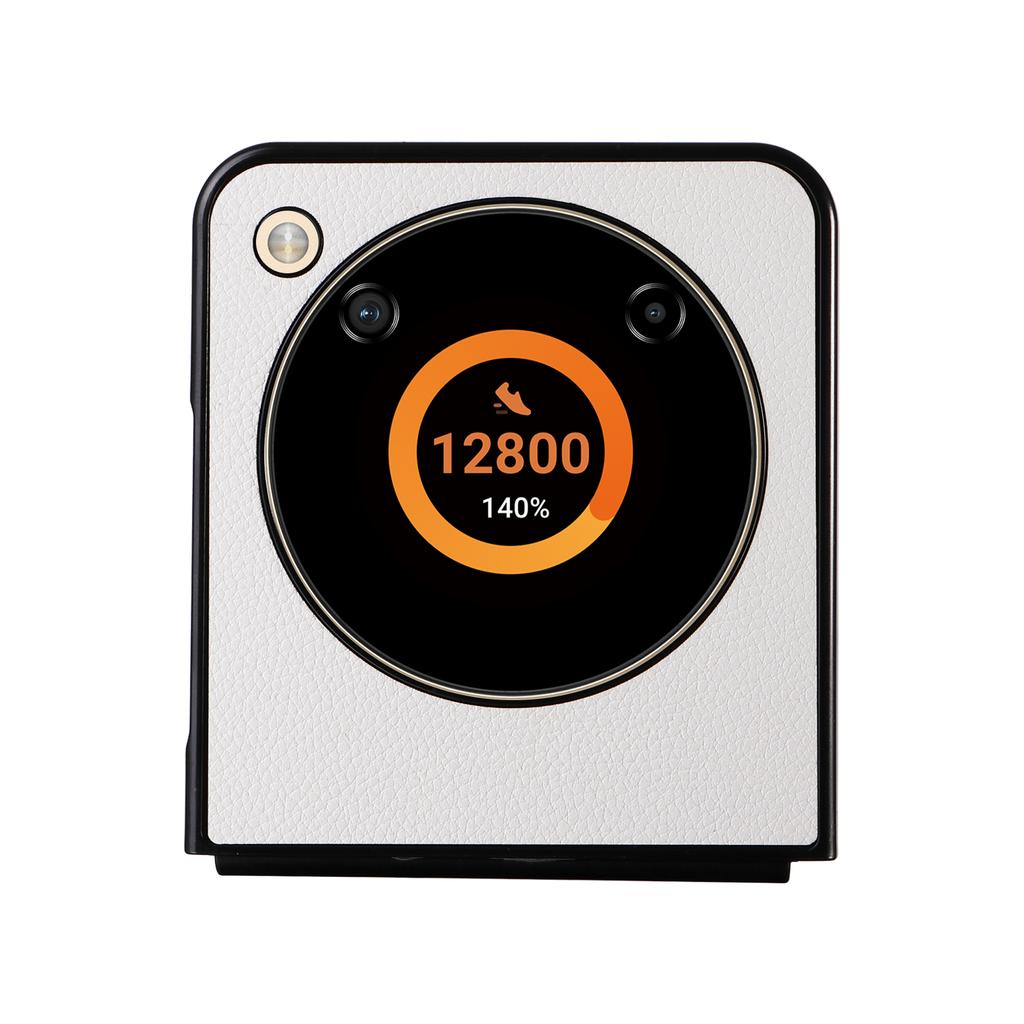 For ZTE Libero Flip A304ZT/nubia Flip 5G Case Litchi Texture PU Leather Coated PC Phone Shell