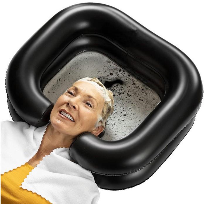 Inflatable PVC Shampoo Basin for Elderly, Pregnant Women & Salon Use