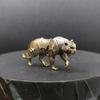 Retro Brass Armor Battle Tiger Office Desktop Brass Ornament Antique Model Tiger Ornament Creative Gift Home Decoration