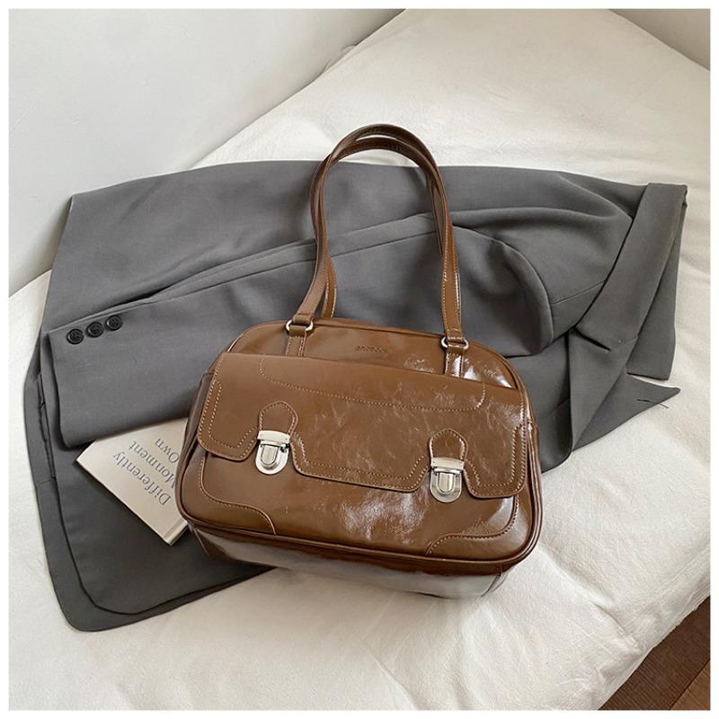 

A Fashionable School-style Large-capacity Tote Bag A Simple and Stylish Casual Commuting Backpack коричневий