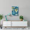 Art Panel Painting Decoration igsticker 420mm x 297mm A3 Photo Wall Hanging Wooden Frame Interior Stylish 004194 Animal Fish Blue