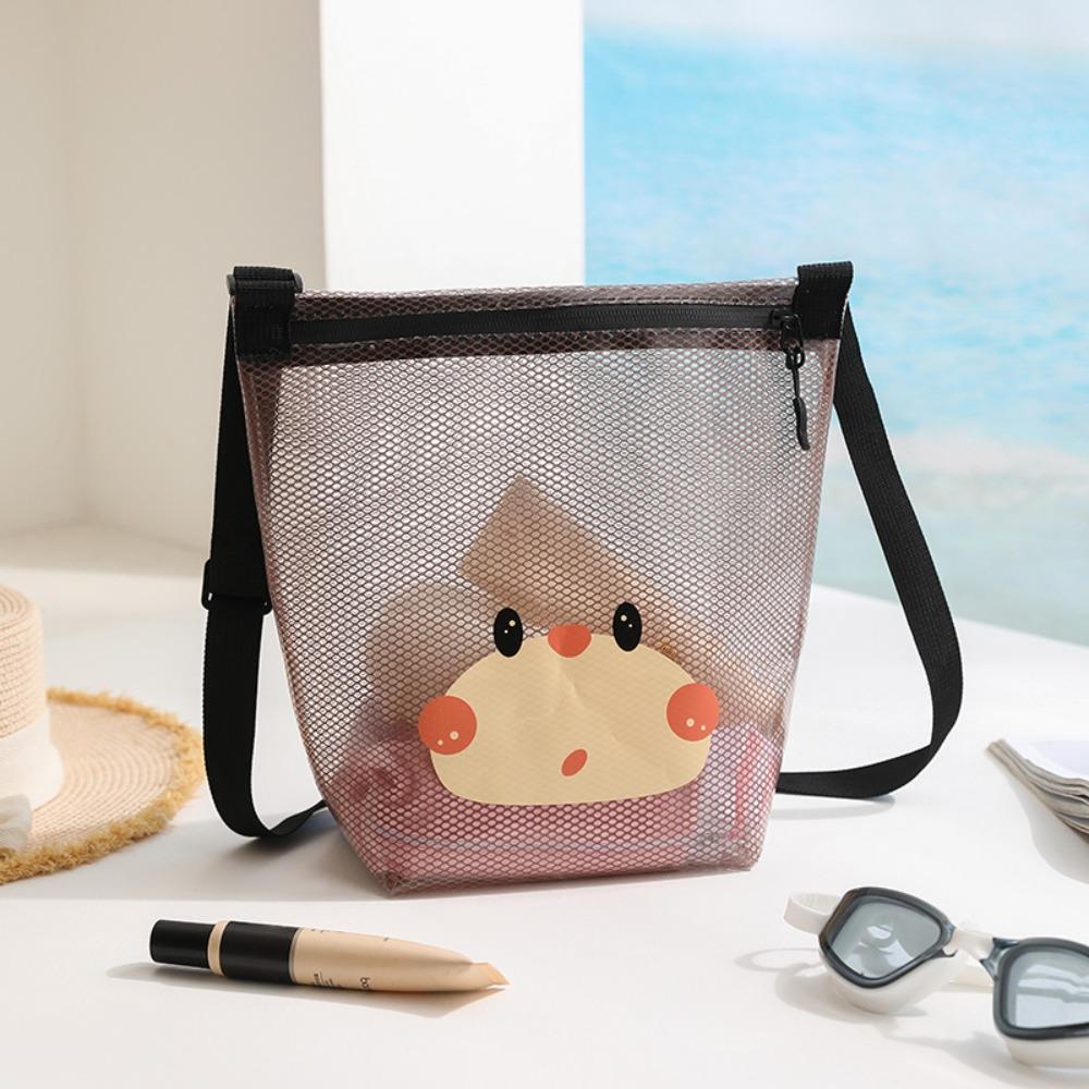 Cartoon Toiletry Bag Large Capacity Makeup Bag Stylish Swimming Bag Spa S кофейный