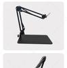 Adjustable Desktop Microphone Stand with Widened Base and Boom Arm for Phones and Tablets