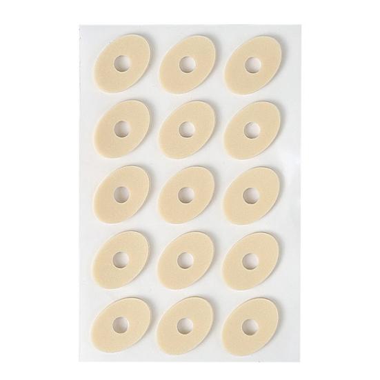 Hühneraugen-Fußpflaster, Haftende Weiche Atmungsaktive Latex-Schwielenpolster, Schmerzlinderndes Fußpflegepflaster zum Gehen und Trainieren