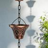 Antique Bronze Meshes Rain Chain Decorative Hanging Gutter Chain for Artistic Garden Drainage and Decoration P9YB