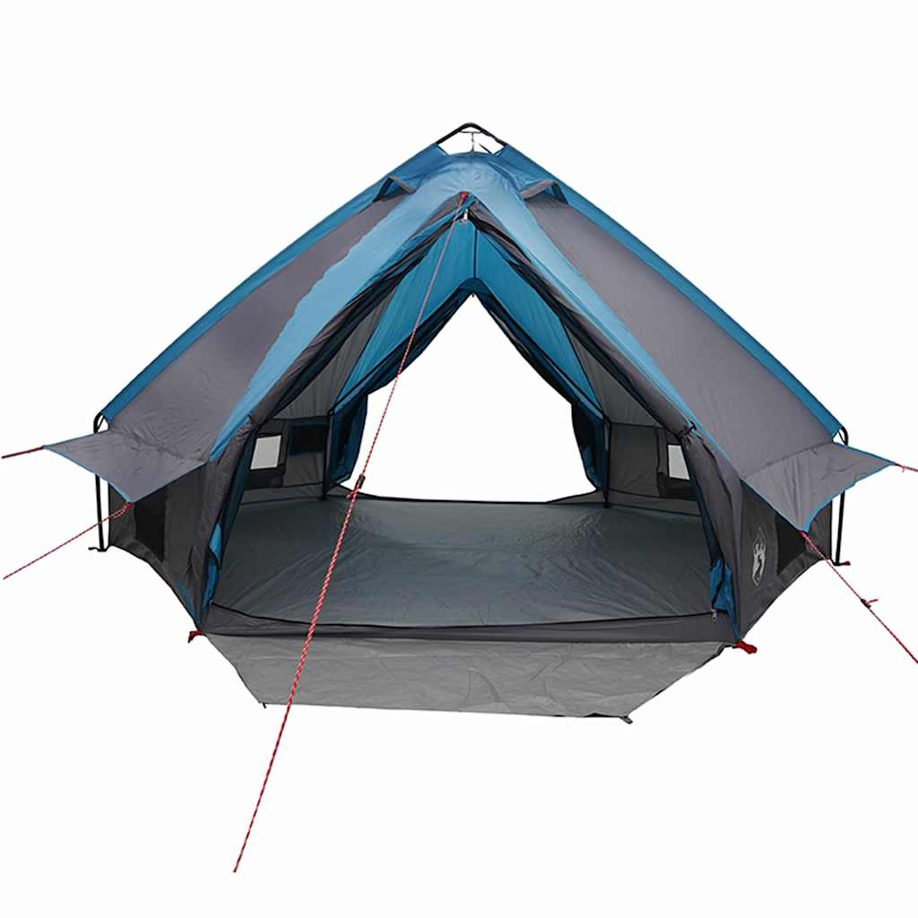 Teepee Tent for 6 Persons Blue and Gray 431 x 366 x 185 cm