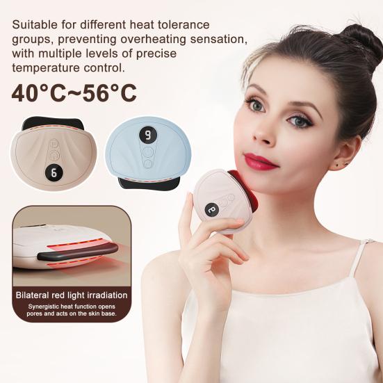 Electric Facial Massager Digital Display Compact Design Portable Rechargeable Anti-Aging Face Massager