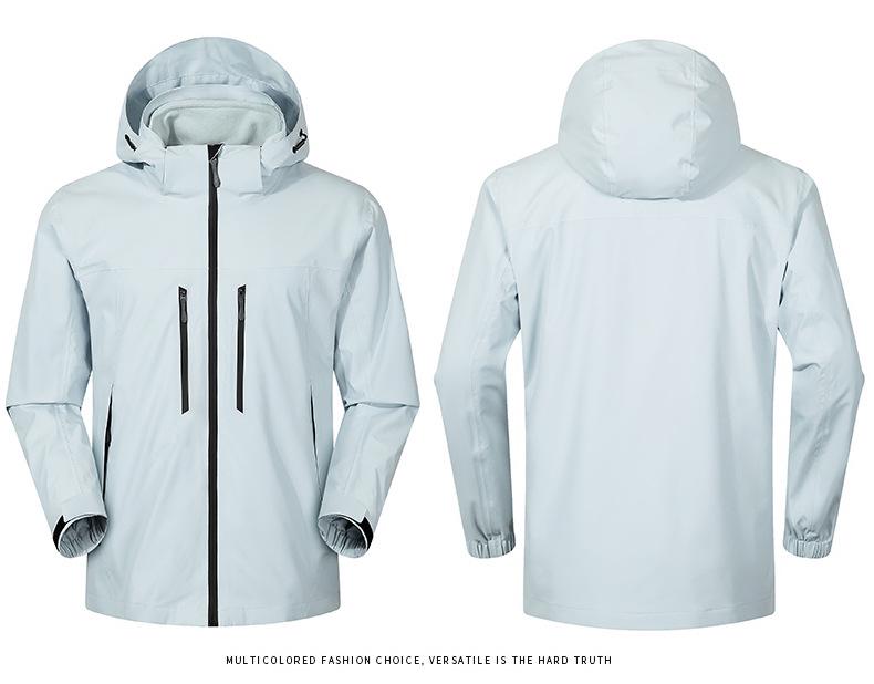 Bird's House Group Unisex Three-in-One Windbreaker Jacket - Water-resistant, Heat-Sealed, Print Logo, Ideal for Outdoor & School Use