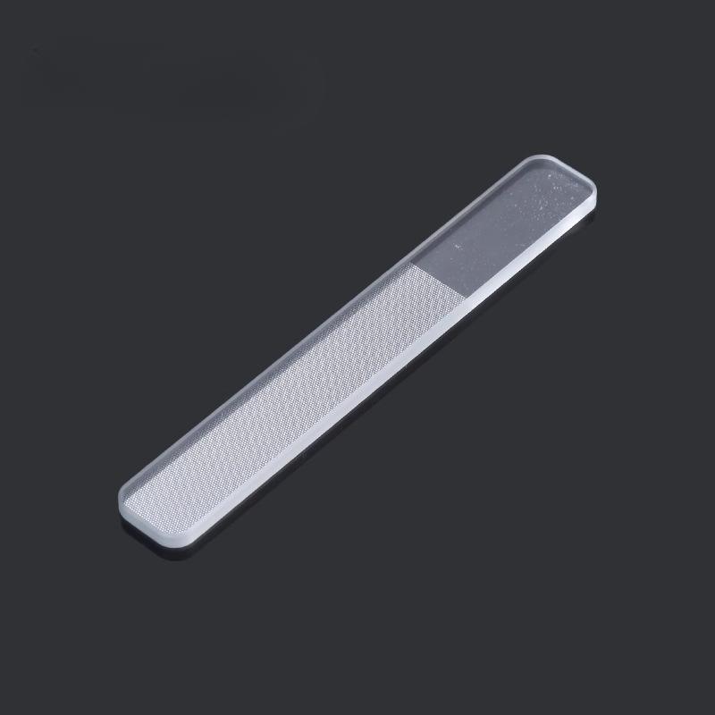 1pc Nano Glass Nail File with Storage Box for Grinding, Polishing and Repairing Nails Transparent Nail Art Tool, Professional Nail Salon Tool