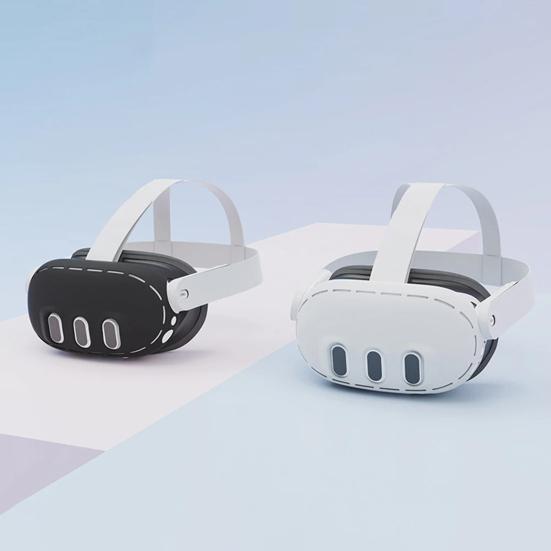 VR-hodesett Silikonbeskyttelsesdeksel Oculus Quest3 Ripesikker Støvtett Vanntett VR-brillebeskytterveske Tilbehør