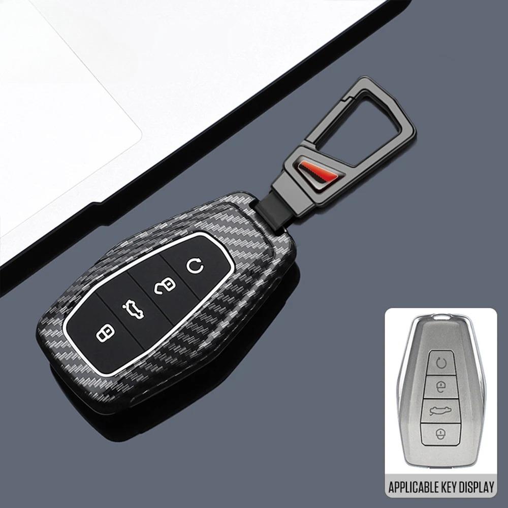 ABS Kohlefaser Auto Schlüsselhülle Abdeckung für Geely Coolray X6 X7 EX7 Emgrand Global Hawk GX7 Fernbedienungszubehör