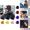Outdoor Usb Rechargeable Bluetooth Knitted Beanie Hat With Music And Light Features For Winter Comfort