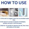 350ml Drain Clog Removal Powder Toilet Breakdown Toilet Kitchen Sewer Anti Blockage Dredging Clean Deodorant Powder