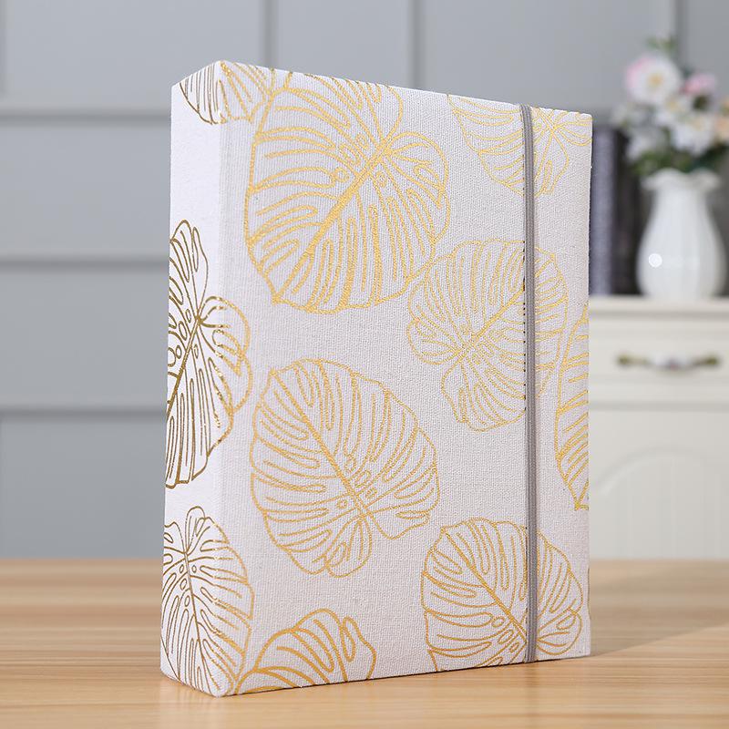 200pcs 6-inch Fabric Photo Album Creative Large Capacity Interleaf Type Family Album Children Growth Memorial Booklet