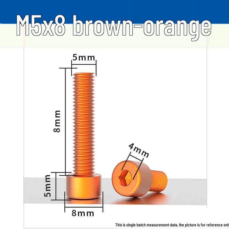 Śruby z łbem walcowym z gniazdem sześciokątnym z anodowanego aluminium M5 - Lekkie, Trwałe, Odporne na zużycie