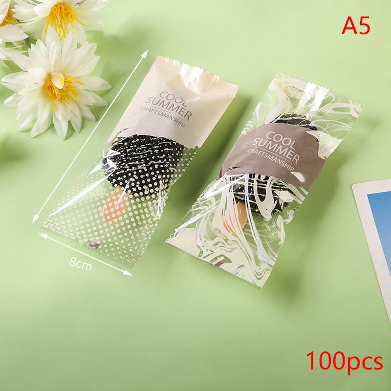 100 Stück Transparente Eismaschine-Versiegelte Tüte Selbstgemachtes Eis am Stiel Plastiktüte Handgemachtes Eis Verpackungsbeutel
