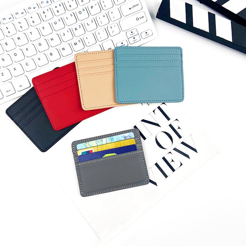 1Pc Card Holder Ultra Thin Credit Card Wallet ID Short Business Bags Purse Hasp PU