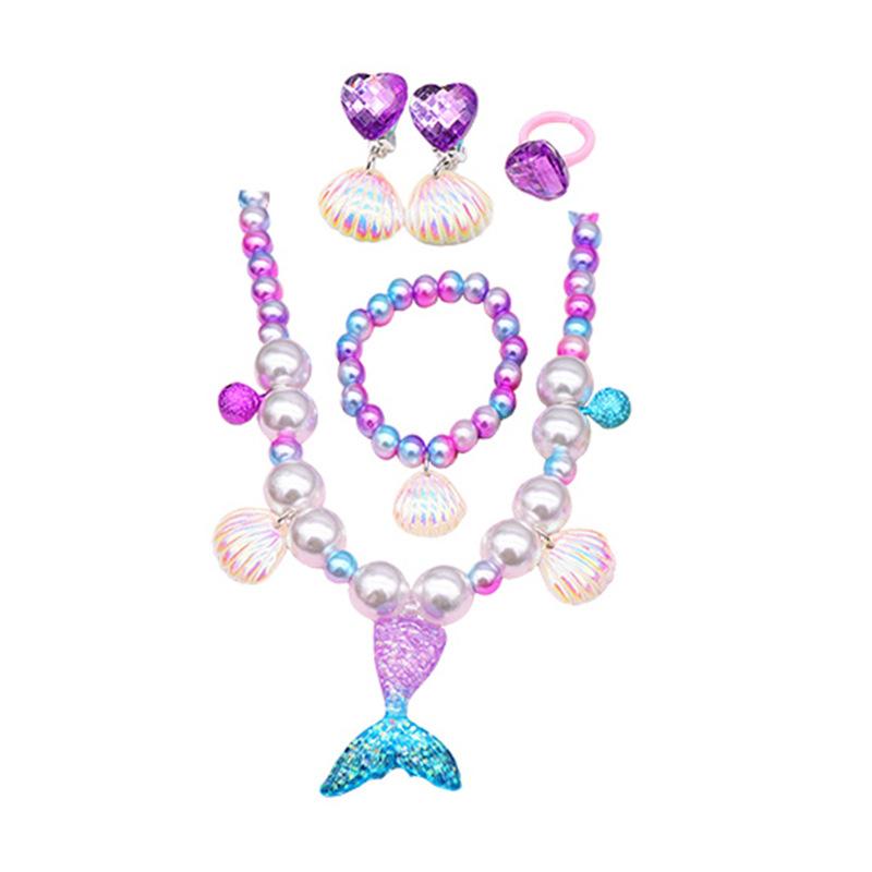 New children's mermaid swimsuit costume girl mermaid princess dress pink mermaid tail hot spring