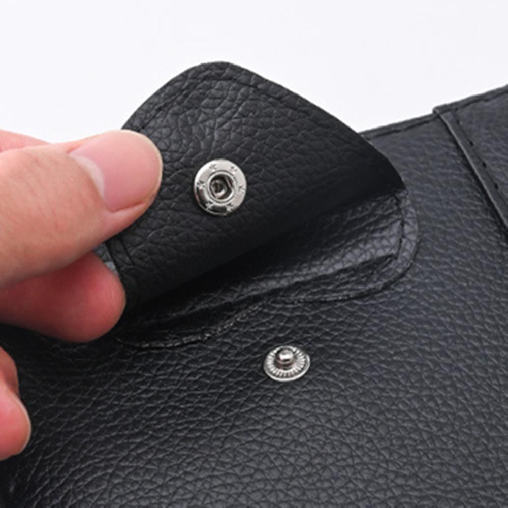 Car Leather Sun Visor Organizer Interior Pocket Pen Glasses Bag Storage Holder