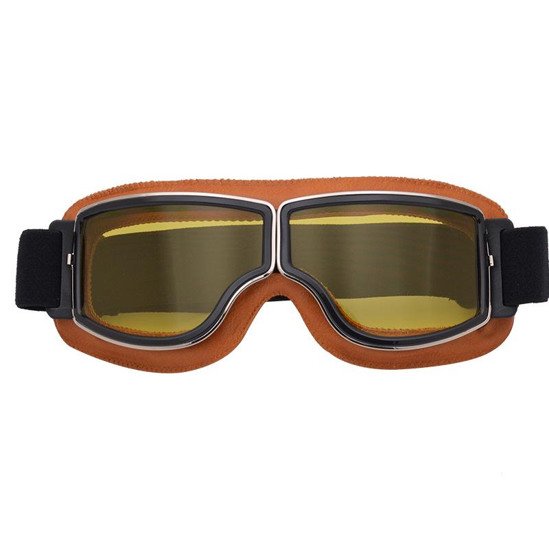 Retro Motorcycle Riding Goggles - Windproof & Dustproof for Off-road & Electric Vehicles