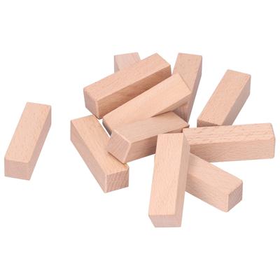 11pcs Carving Wood Block Unfinished Wooden Stamp Natural Beech DIY Whittling Tool 7 X 2 X 2cm for