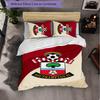 Southampton Football 3 Piece Bedding Set Soft Duvet Cover Set with Pillowcases Printed Bedroom Decor Set for Home