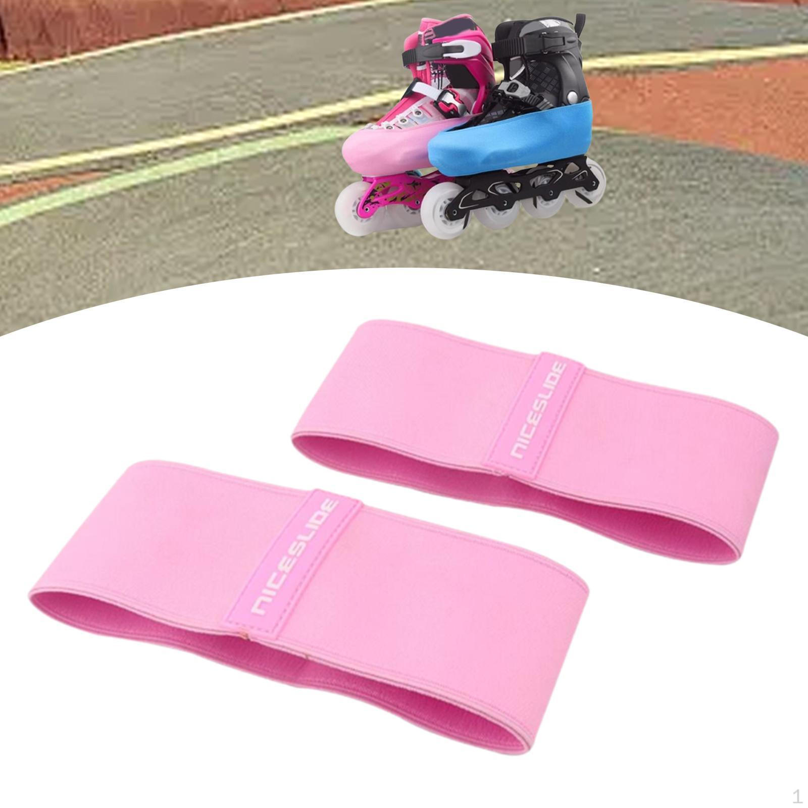 

1 пара чехлов для ботинок для коньков, защита от царапин, портативная легкая обувь, защита для фигурного катания Pink L