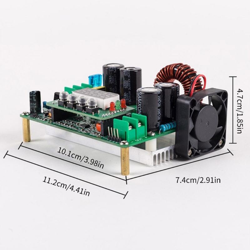 Verbesserter Einstellkonverter DPQ6012 Reglerplatine DPQ6012 Leistungseffizienz-Konverter Kunststoff für präzise Einstellung