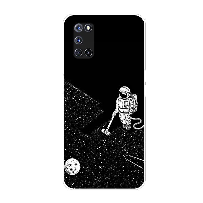 For Coque OPPO A52 Case A 52 Cute Painting Soft TPU Silicon Back Cover For OPPO A72 2020 A 72 Phone Cases For OPPO A52 A92 Capa