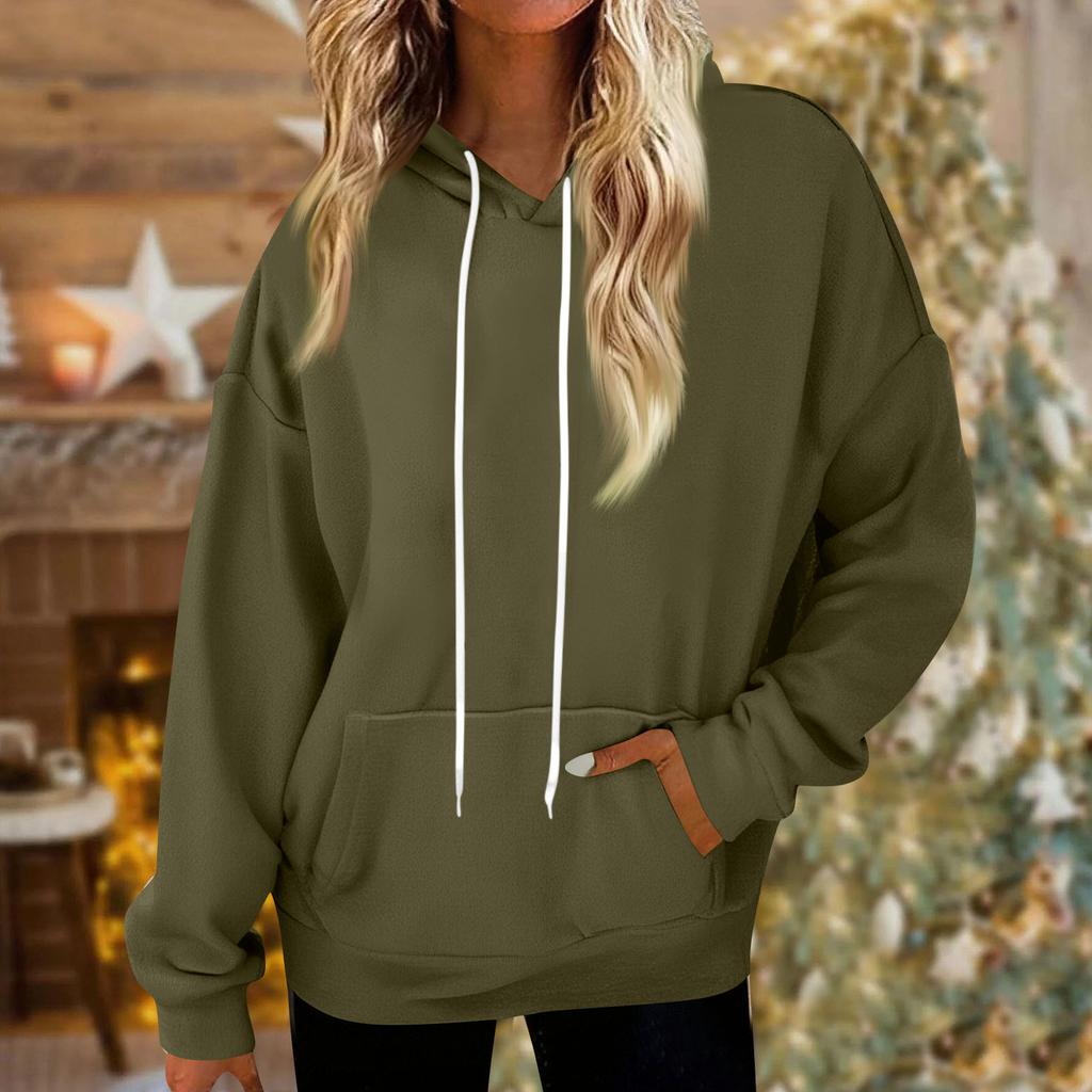 Sudaderas con capucha para mujer Oversized Invierno Felpa Sudaderas lindas Jersey Ropa de otoño invierno a la moda